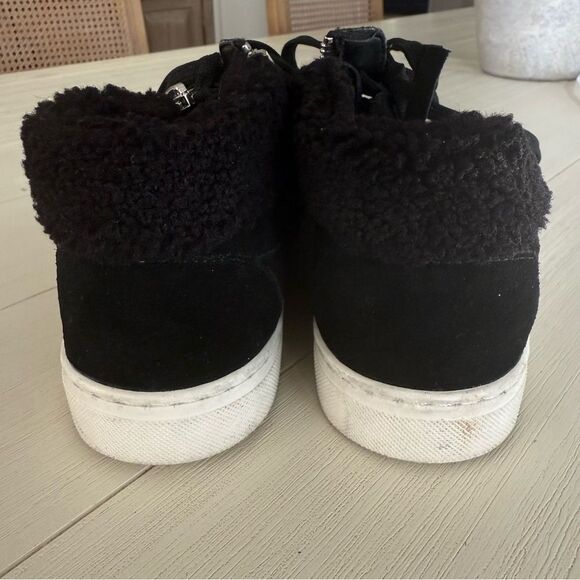 Steve Madden Kameo Sneakers Zipper Closure Faux Sherpa 10 NWOB - Picture 4 of 9